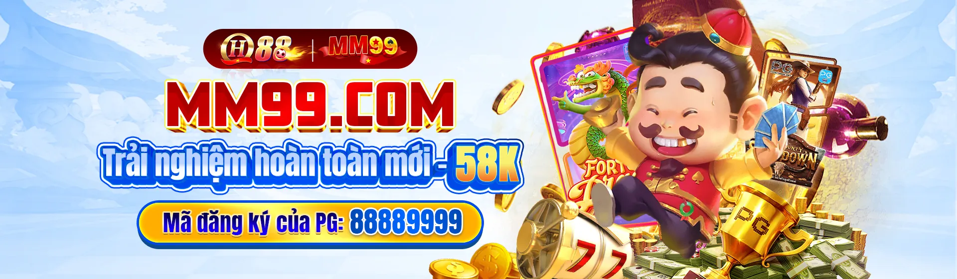Hình ảnh banner đăng ký M88 với các trò chơi casino trực tuyến m88 sôi động